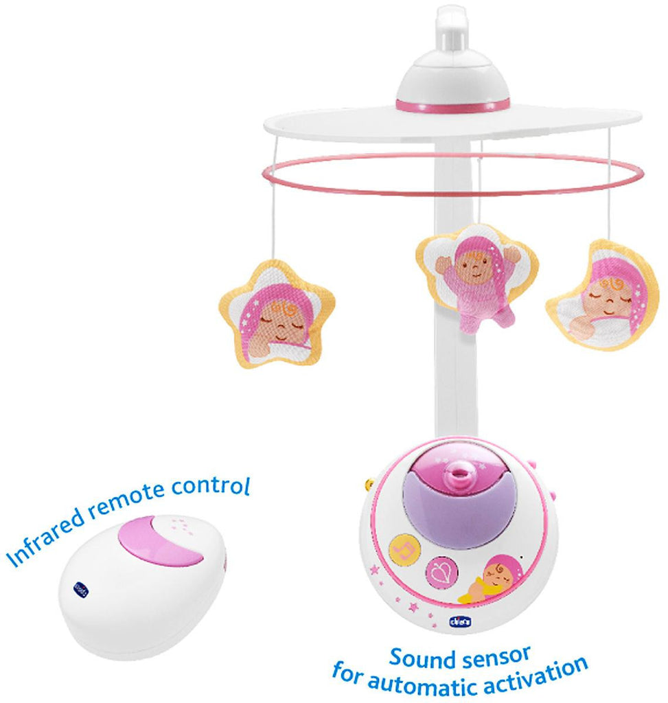 Chicco cot mobile deals pink